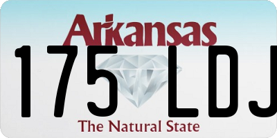 AR license plate 175LDJ