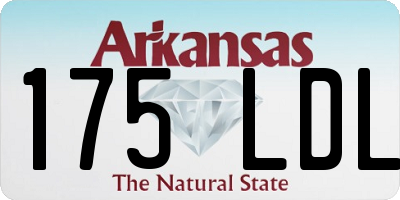AR license plate 175LDL
