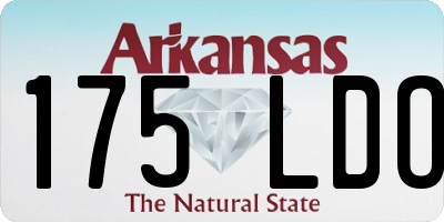 AR license plate 175LDO