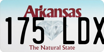 AR license plate 175LDX