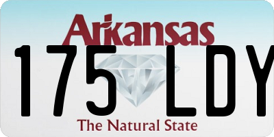 AR license plate 175LDY