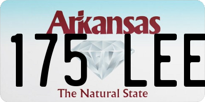AR license plate 175LEE