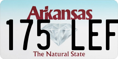 AR license plate 175LEF