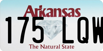 AR license plate 175LQW