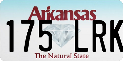 AR license plate 175LRK
