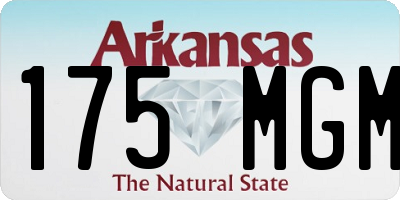 AR license plate 175MGM