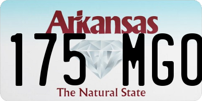 AR license plate 175MGO