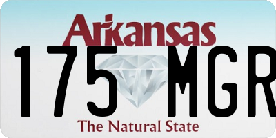 AR license plate 175MGR