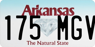 AR license plate 175MGV