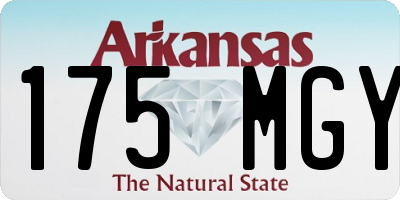 AR license plate 175MGY