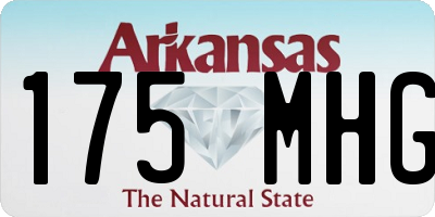 AR license plate 175MHG