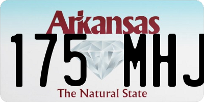 AR license plate 175MHJ