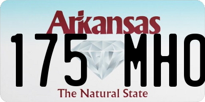 AR license plate 175MHO
