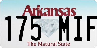 AR license plate 175MIF