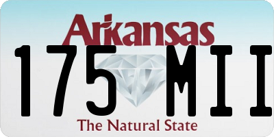 AR license plate 175MII