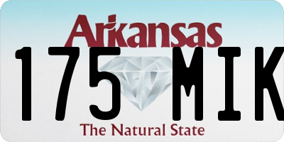 AR license plate 175MIK