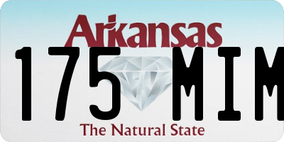 AR license plate 175MIM