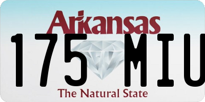 AR license plate 175MIU