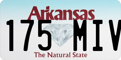AR license plate 175MIV