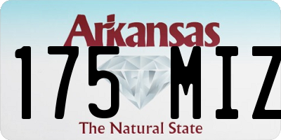 AR license plate 175MIZ