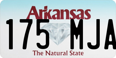 AR license plate 175MJA