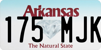 AR license plate 175MJK