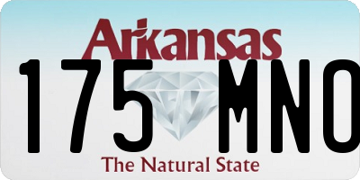 AR license plate 175MNO