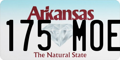 AR license plate 175MOE