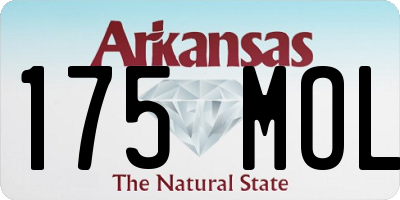 AR license plate 175MOL