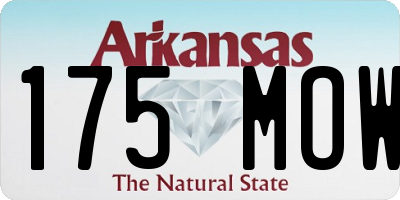 AR license plate 175MOW