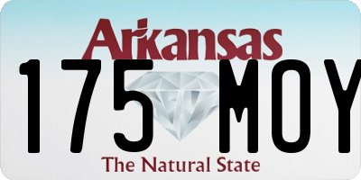 AR license plate 175MOY