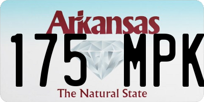 AR license plate 175MPK