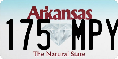 AR license plate 175MPY