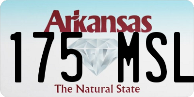 AR license plate 175MSL