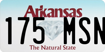 AR license plate 175MSN