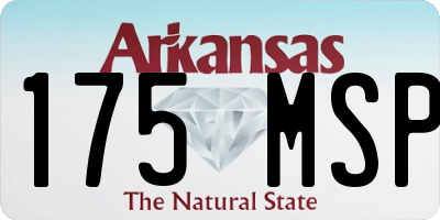 AR license plate 175MSP