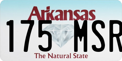 AR license plate 175MSR