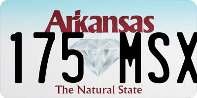 AR license plate 175MSX