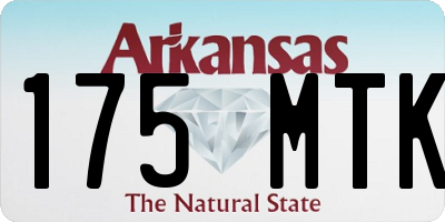 AR license plate 175MTK