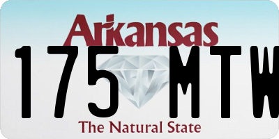 AR license plate 175MTW