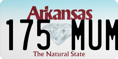 AR license plate 175MUM