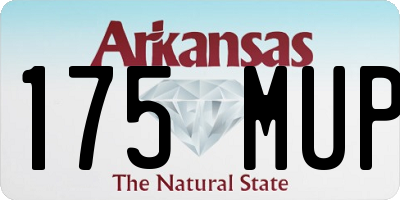 AR license plate 175MUP