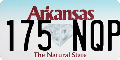 AR license plate 175NQP