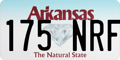 AR license plate 175NRF