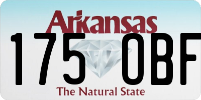 AR license plate 175OBF