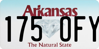 AR license plate 175OFY