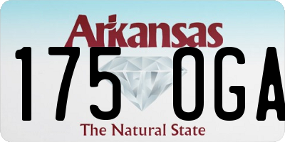 AR license plate 175OGA