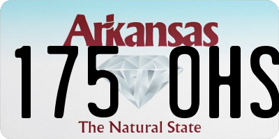 AR license plate 175OHS