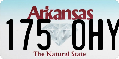 AR license plate 175OHY