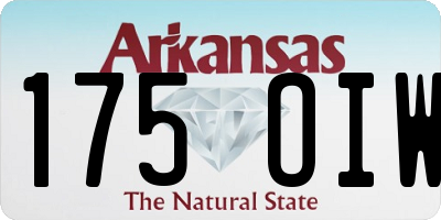 AR license plate 175OIW